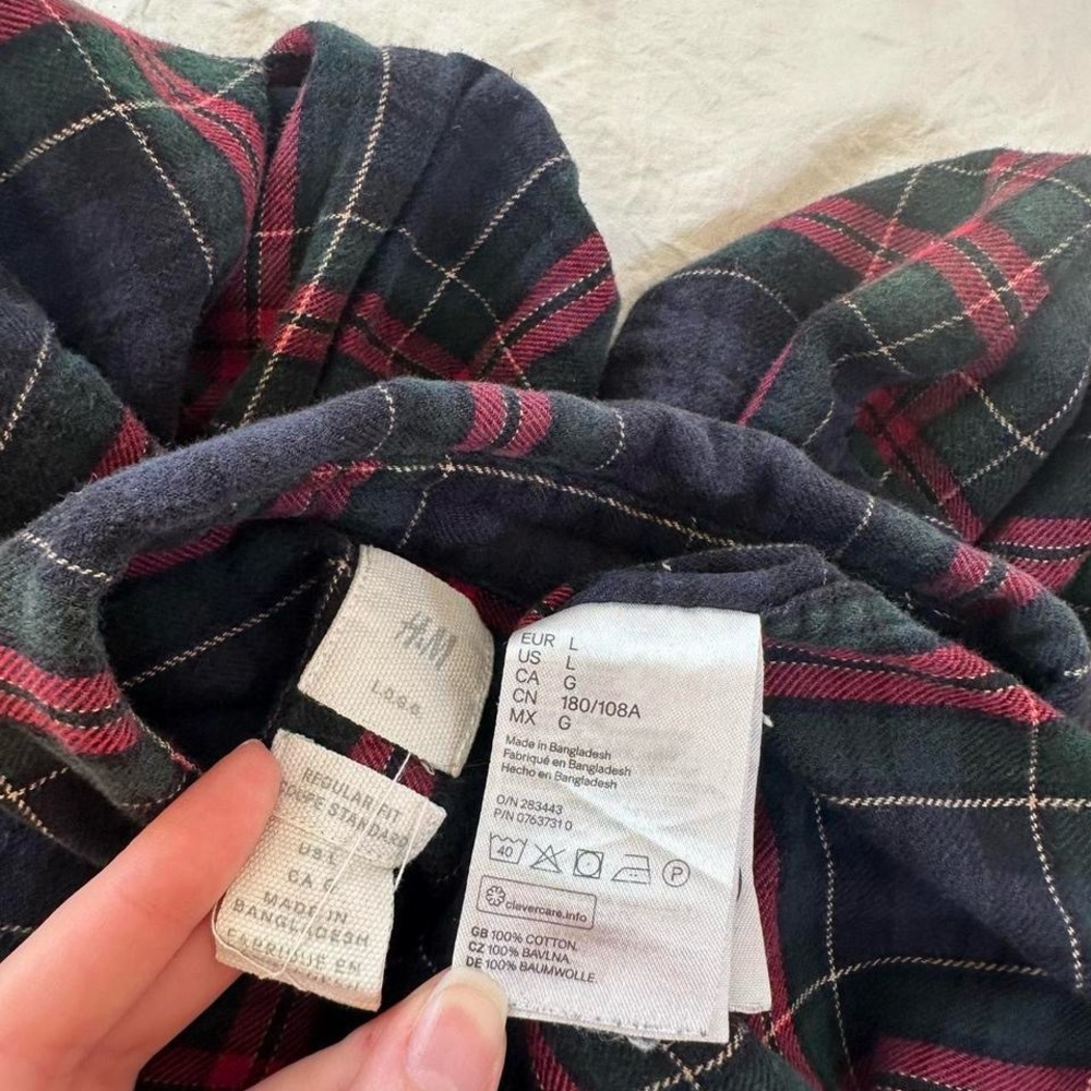 Navy Flannel Shirt - Picture 5 of 7